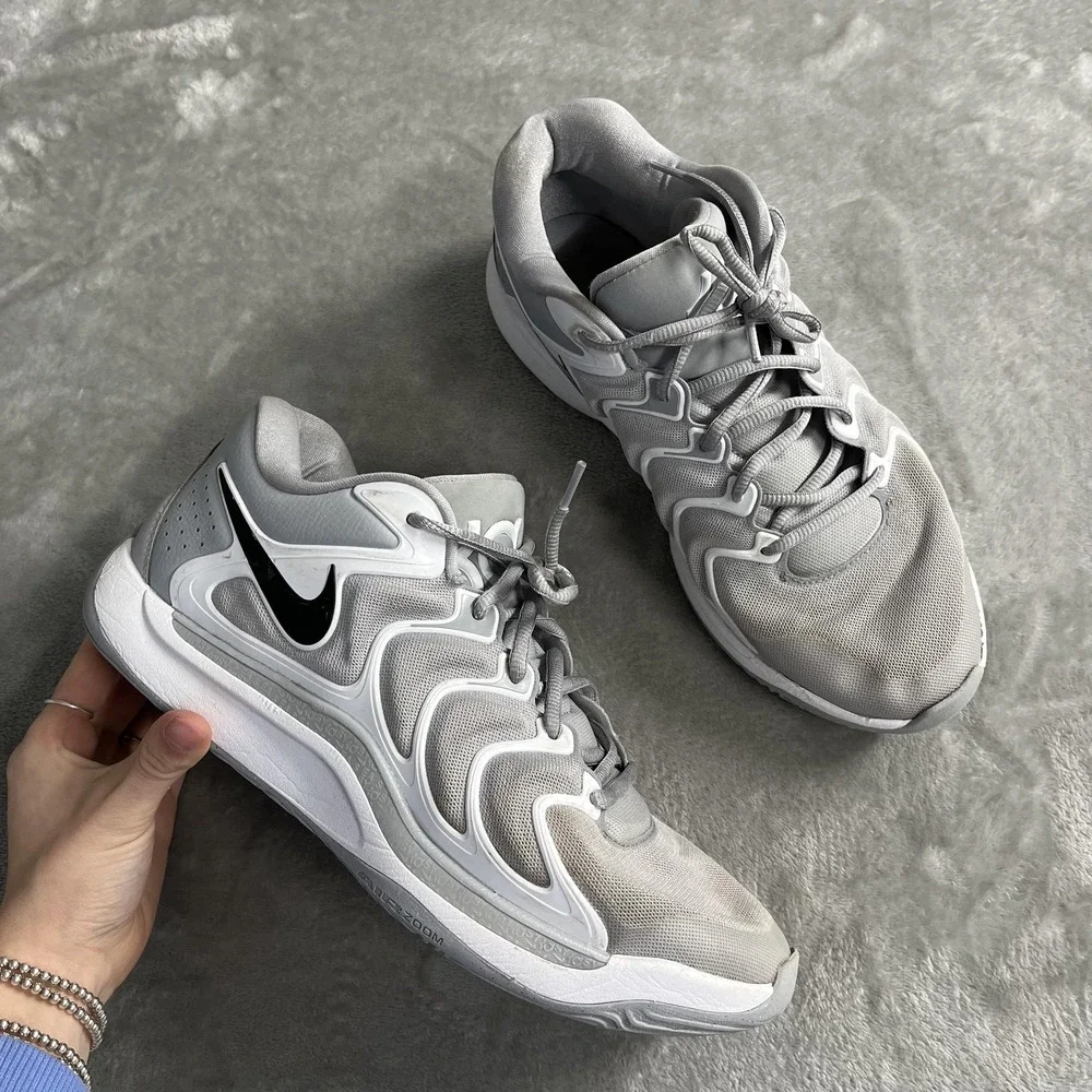 Nike KD Shoes Mens Size 11 Gray Kevin Durant‎ Mesh Basketball Sneakers Athletic